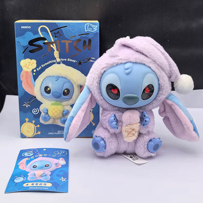 2025Hot Stitch Eat Something before Sleep Series Blind Box Plush Vinyl Toys Cute Doll Labu V3 Mystery Box Bag Pendant Decor Gift