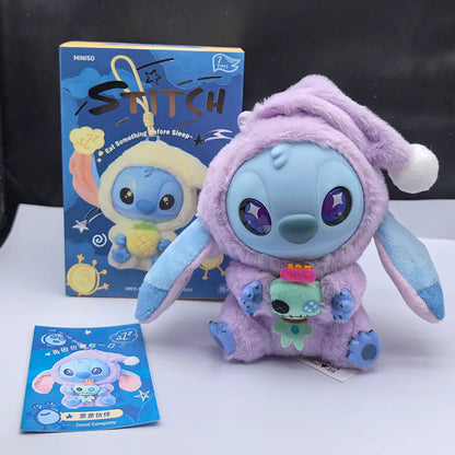 2025Hot Stitch Eat Something before Sleep Series Blind Box Plush Vinyl Toys Cute Doll Labu V3 Mystery Box Bag Pendant Decor Gift